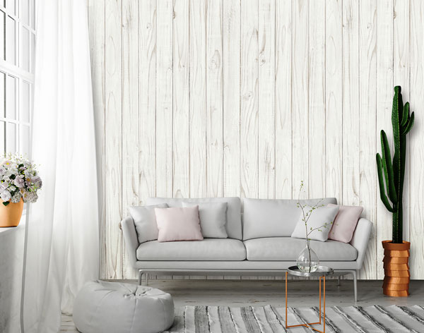 FOTOMURAL WHITE WOODEN WALL Ref. 169