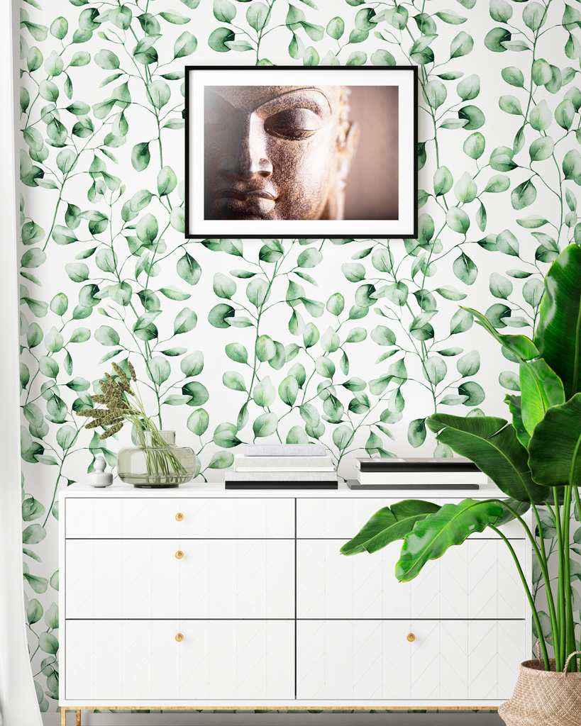 PAPER PINTAT FULLES VERDES 077