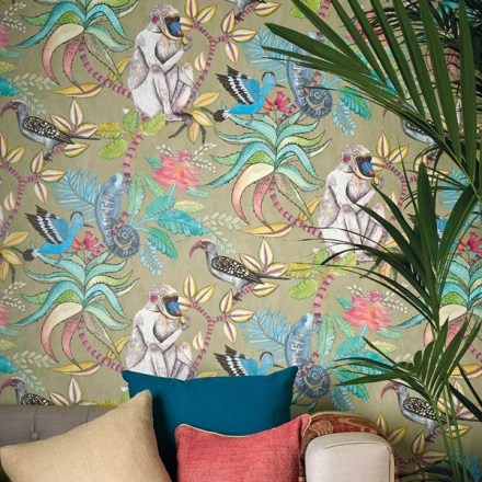 Paper pintat animals i naturalesa exòtica