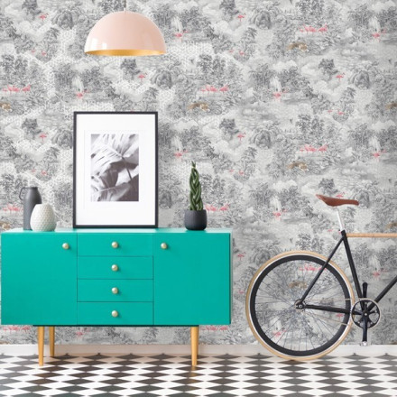 Paper pintat Holden , disseny naturalesa amb fauna 