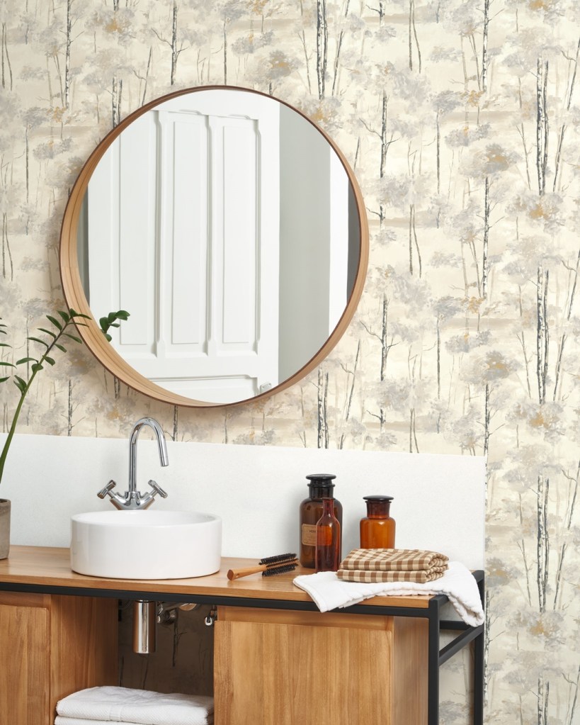 Paper Pintat Skandinavia de Riverside 4 decorant quart de bany