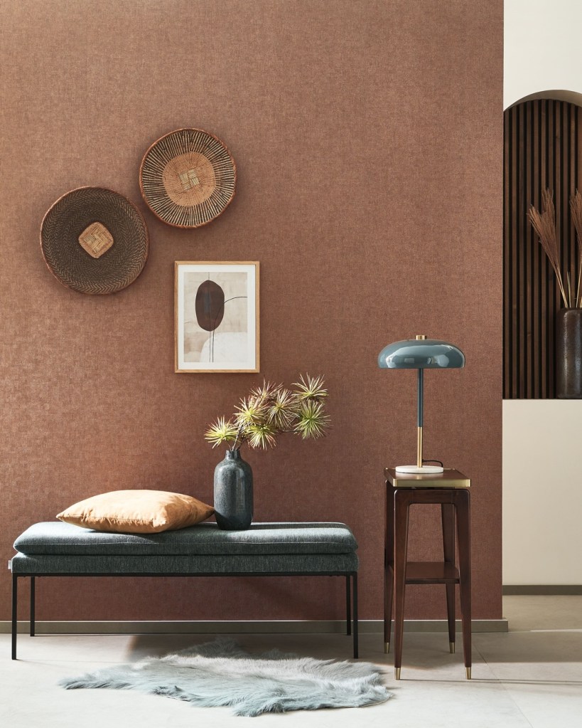 Paper pintat textures fibra natural de fulles - Riverside 4 Casadeco