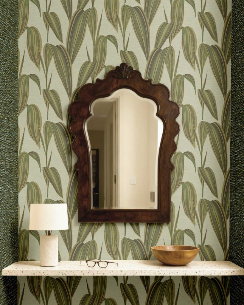 paper pintat fulles de palmera